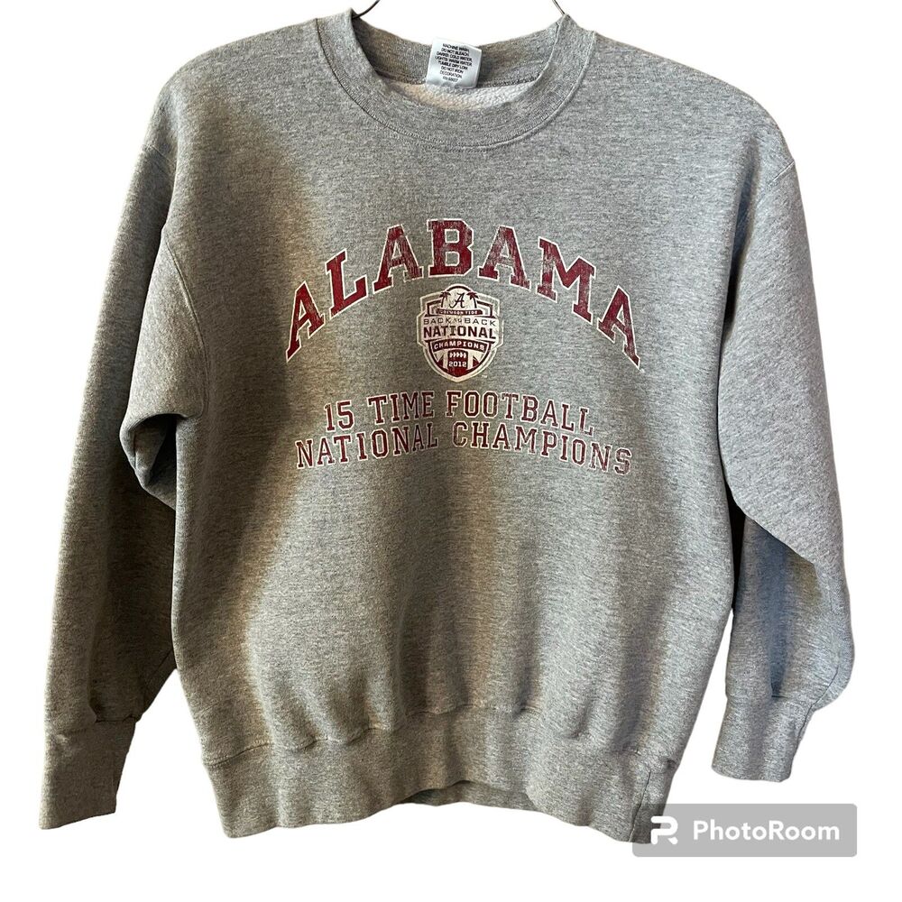 Cotton Exchange Alabama Crimson Tide Gray Sweatshirt Size Medium USA Made